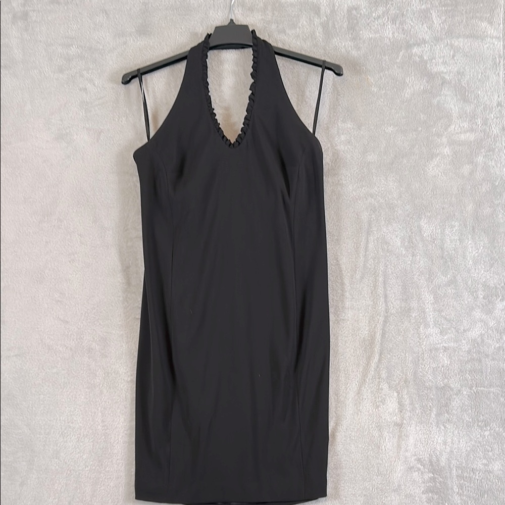 Amanda Smith halter midi formal party evening dress sz 12